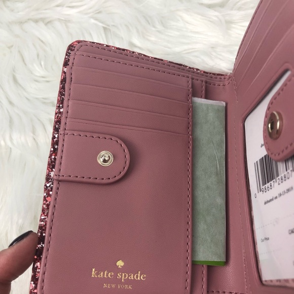 Kate Spade Glitter Wallet Peony - Picture 4 of 8